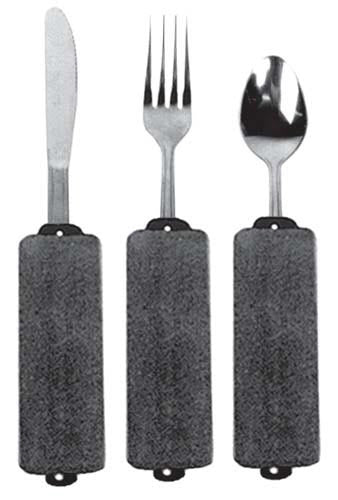 Built-Up Soft Handle Utensil Set/Teaspoon Fork and Knife