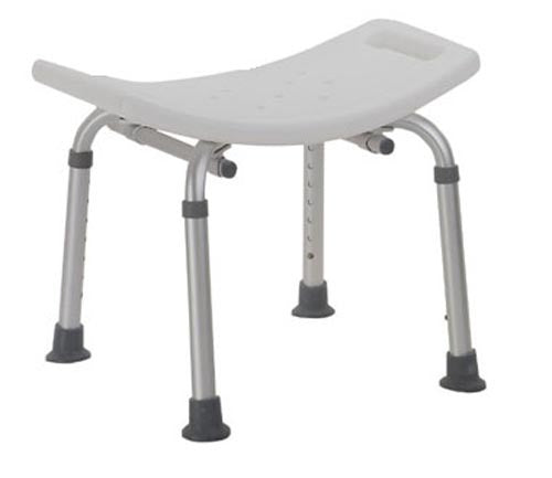 Shower Safety Bench W/O Back Tool-Free Assembly Grey