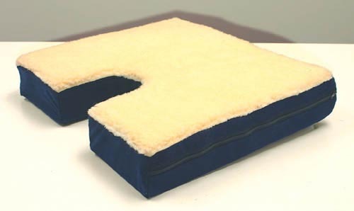 Coccyx Gel Seat Cushion w/ Fleece Top 18 Wx16 D x 3
