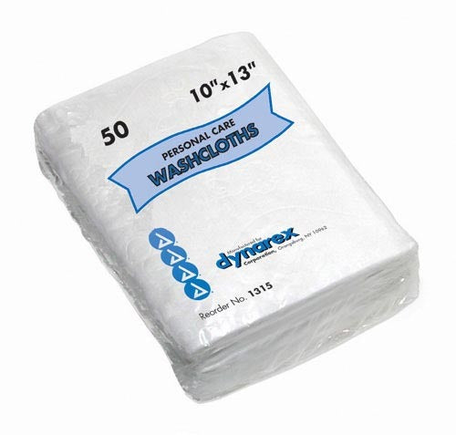 Washcloths - Dry Pk/50 Disposable 10 x 13