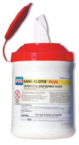 Sanicloth 'Plus' Classic Wipes 6 x 6.75 Tub/160