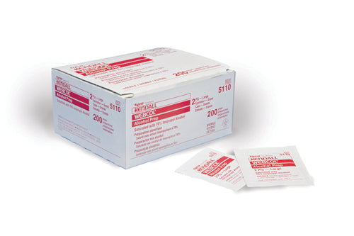 Webcol Alcohol Prep Pads Bx/200 Medium 2-Ply