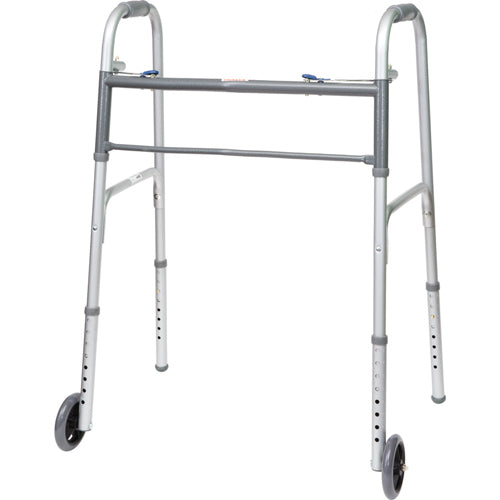 Bariatric 2-Button Walker w/ 5 Wheels 2/CS