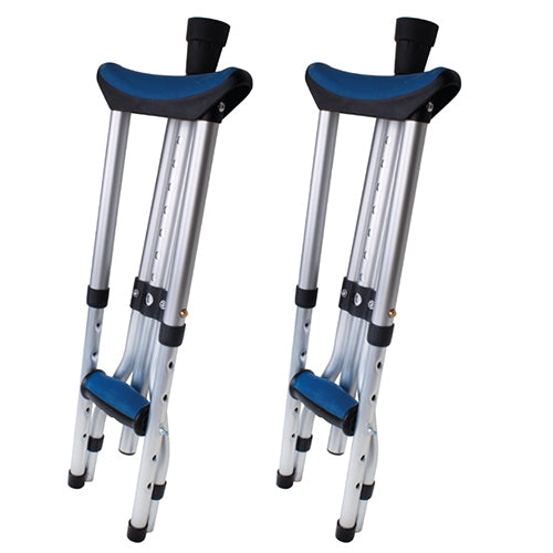 Carex Folding Crutches  Pair Universal Size